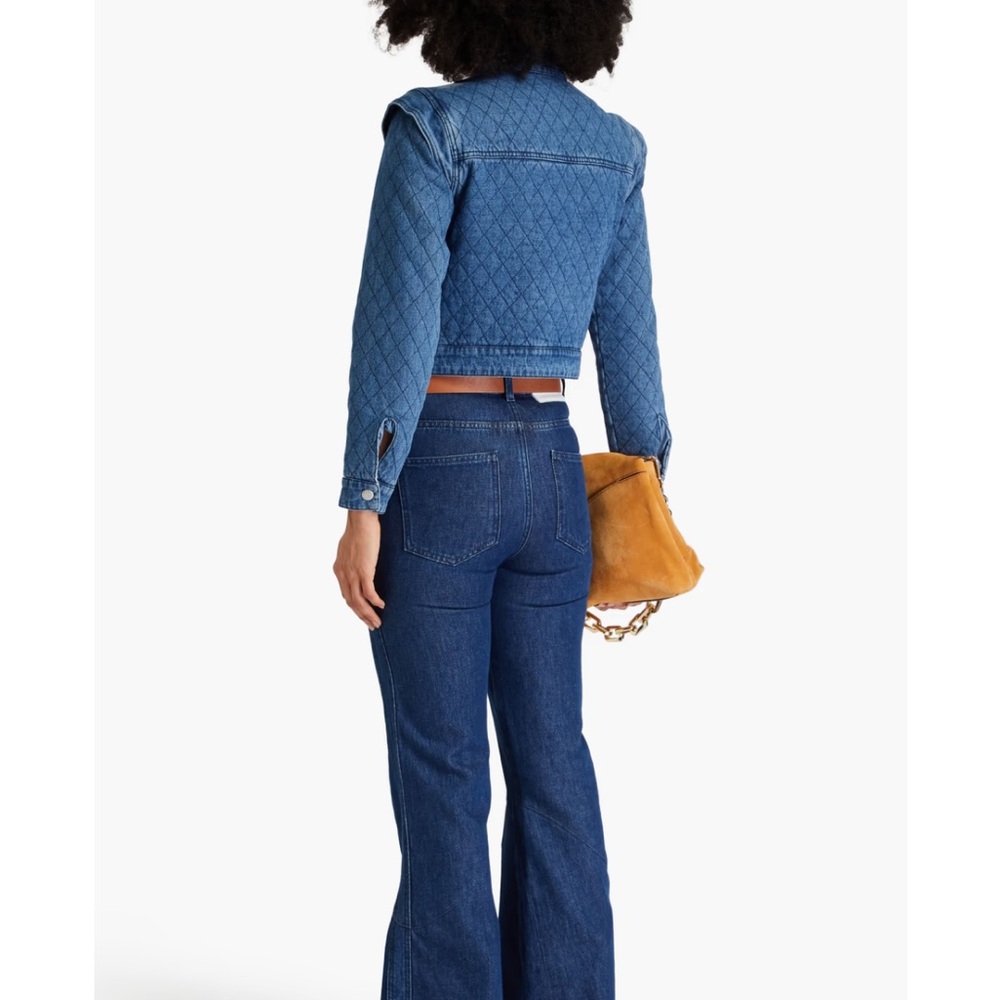 NWT VERONICA BEARD Killian quilted denim jacket - Picture 3 of 8